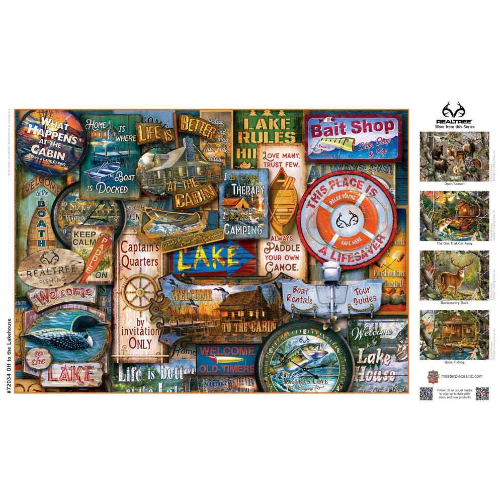Realtree - Off to the Lakehouse 1000 Piece Jigsaw Puzzle (ONLINE ORDER ONLY)