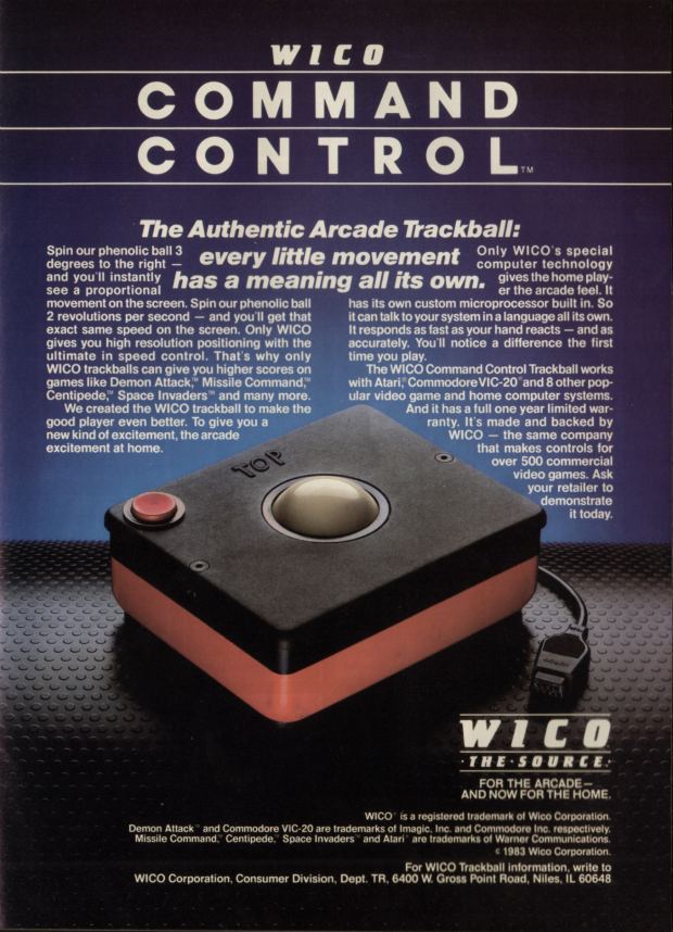 Wico Command Control Track Ball (Atari 2600) (Online Order Only)