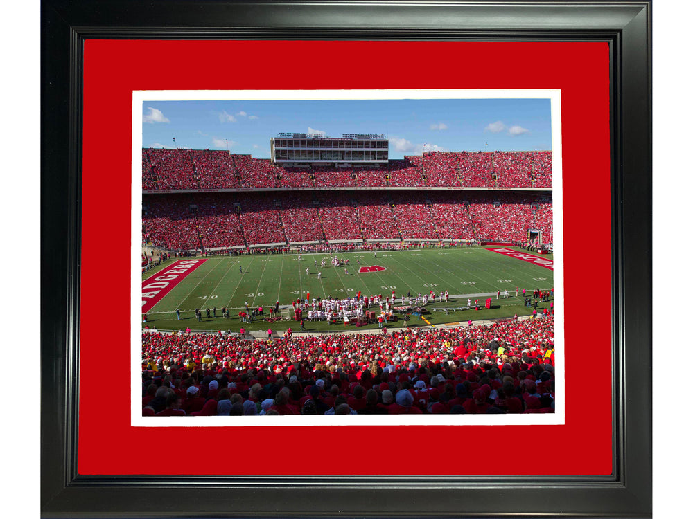 Framed Camp Randall Stadium Wisconsin Badgers 11"x14" NCAA Football Photo Professionally Matted (ONLINE ORDER ONLY)