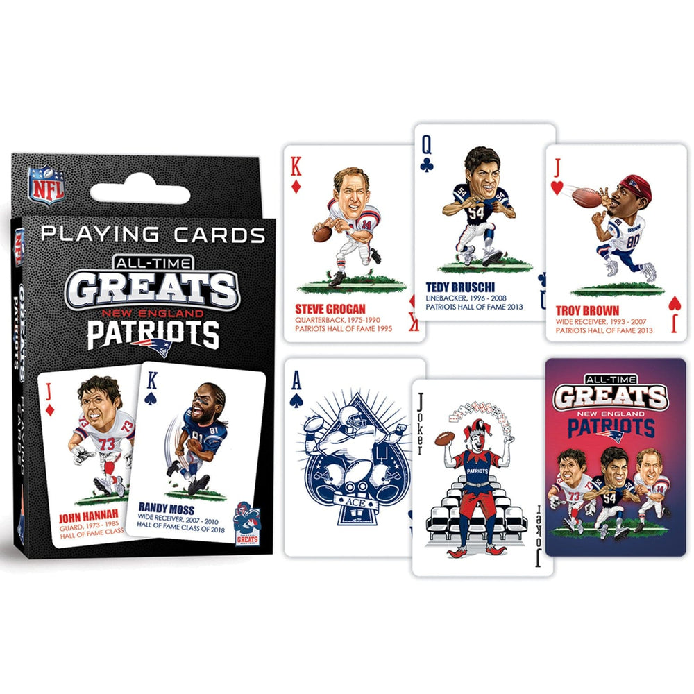New England Patriots All-Time Greats Playing Cards - 54 Card Deck (ONLINE ORDER ONLY)