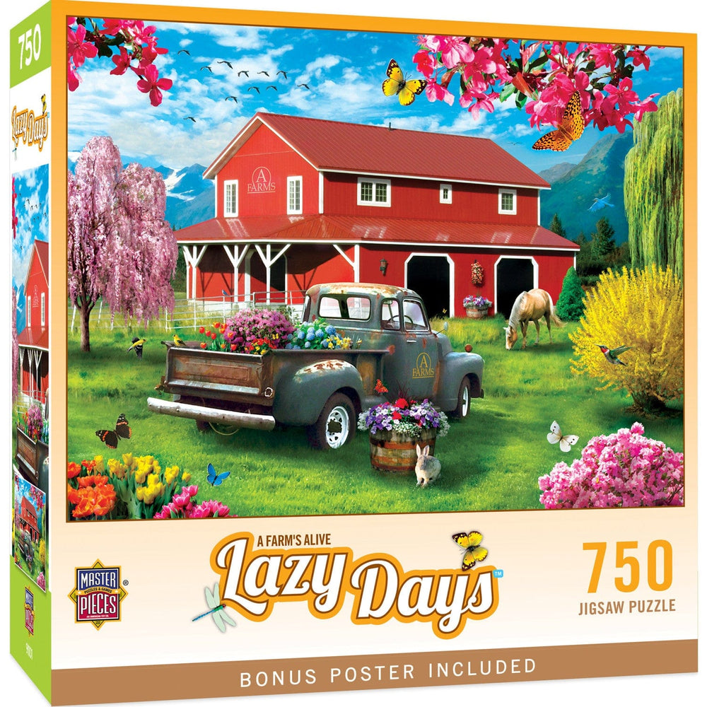 Lazy Days - A Farm's Alive 750 Piece Jigsaw Puzzle (ONLINE ORDER ONLY)
