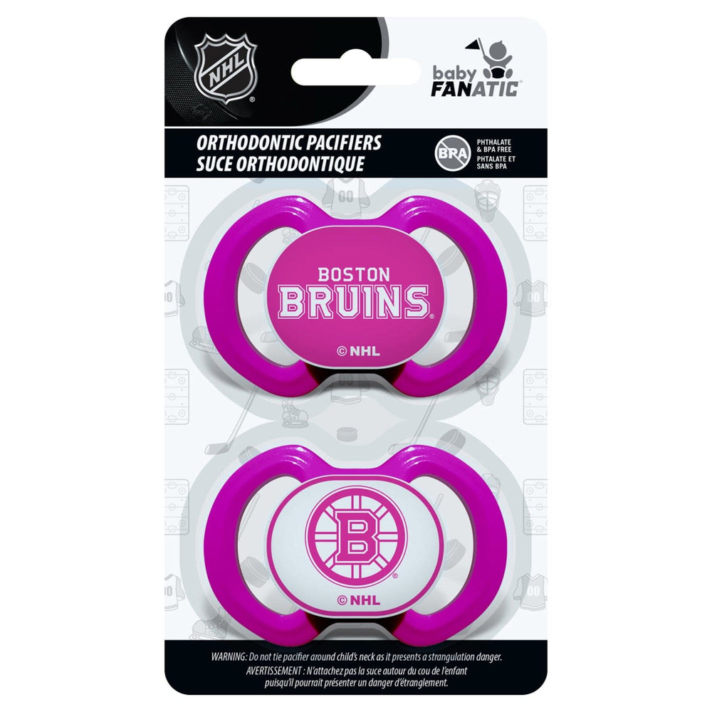 Boston Bruins - Pink Pacifier 2-Pack (ONLINE ORDER ONLY)