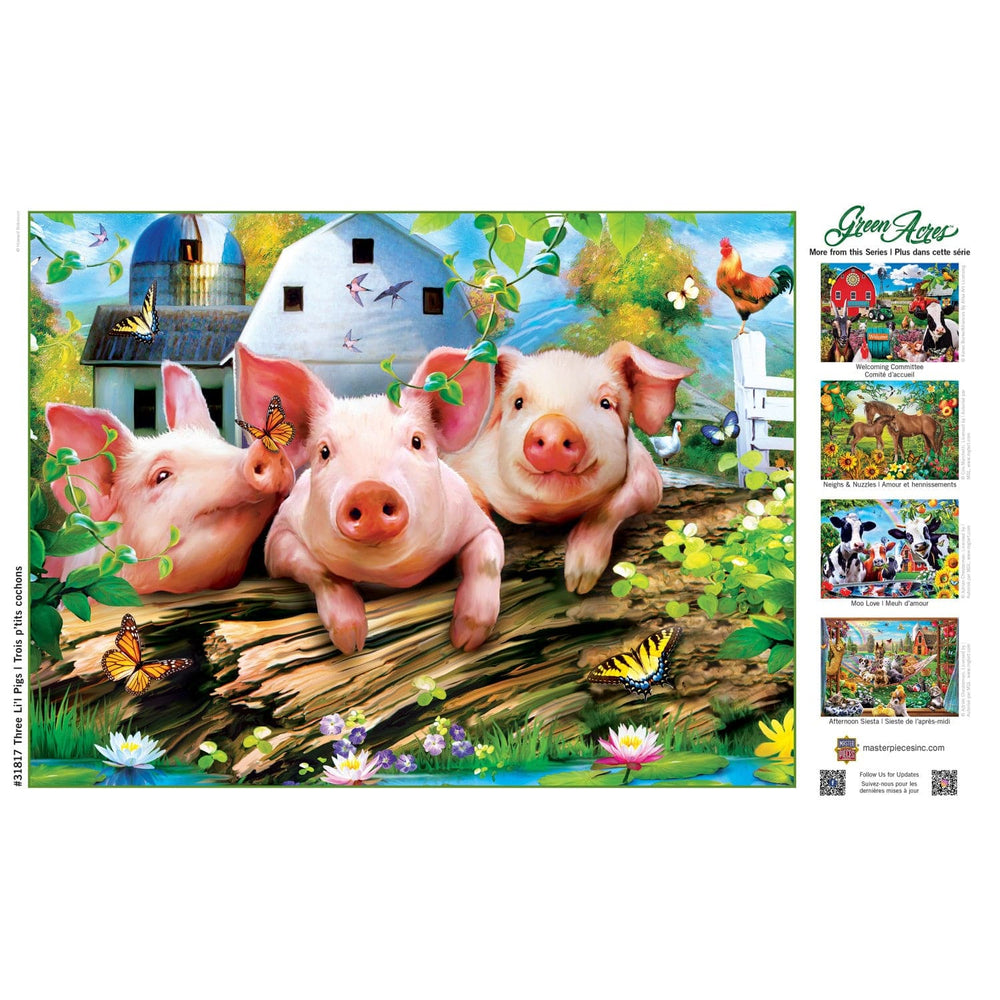 Green Acres - Three Lil' Pigs 300 Piece EZ Grip Jigsaw Puzzle (ONLINE ORDER ONLY)