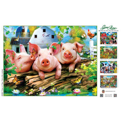 Green Acres - Three Lil' Pigs 300 Piece EZ Grip Jigsaw Puzzle (ONLINE ORDER ONLY)