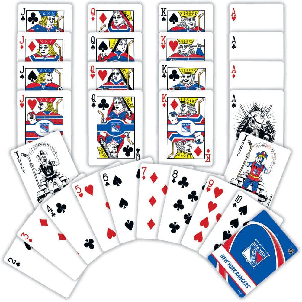 New York Rangers Playing Cards - 54 Card Deck (ONLINE ORDER ONLY)