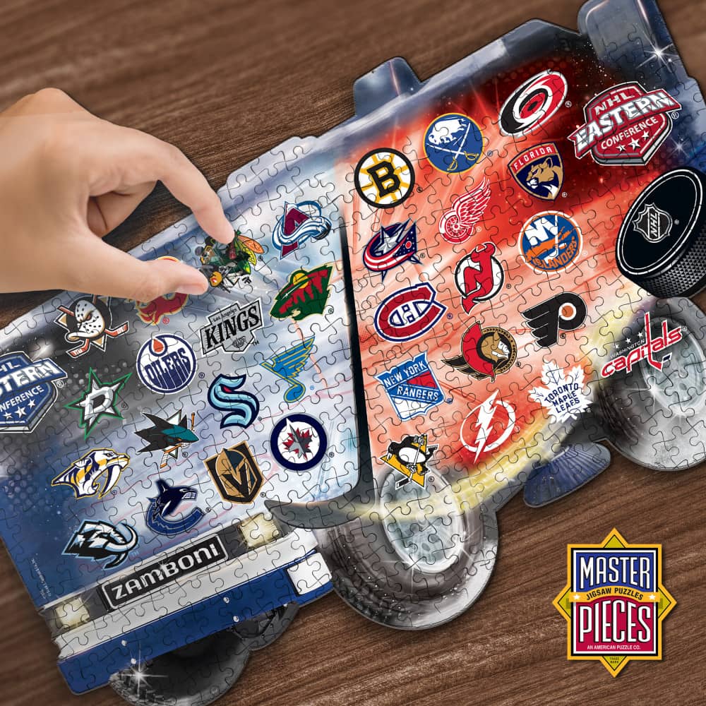 NHL - Zamboni 500 Piece Shaped Jigsaw Puzzle