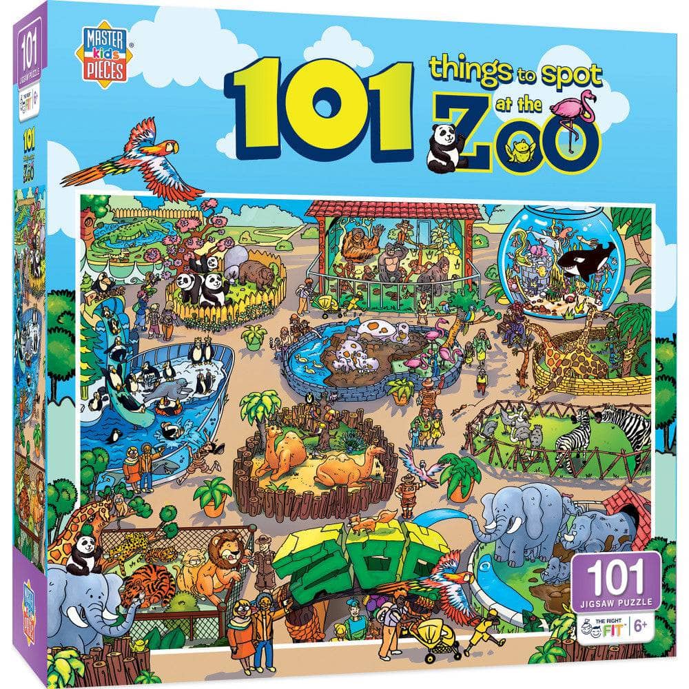 101 Things to Spot at the Zoo - 101 Piece Jigsaw Puzzle (ONLINE ORDER ONLY)
