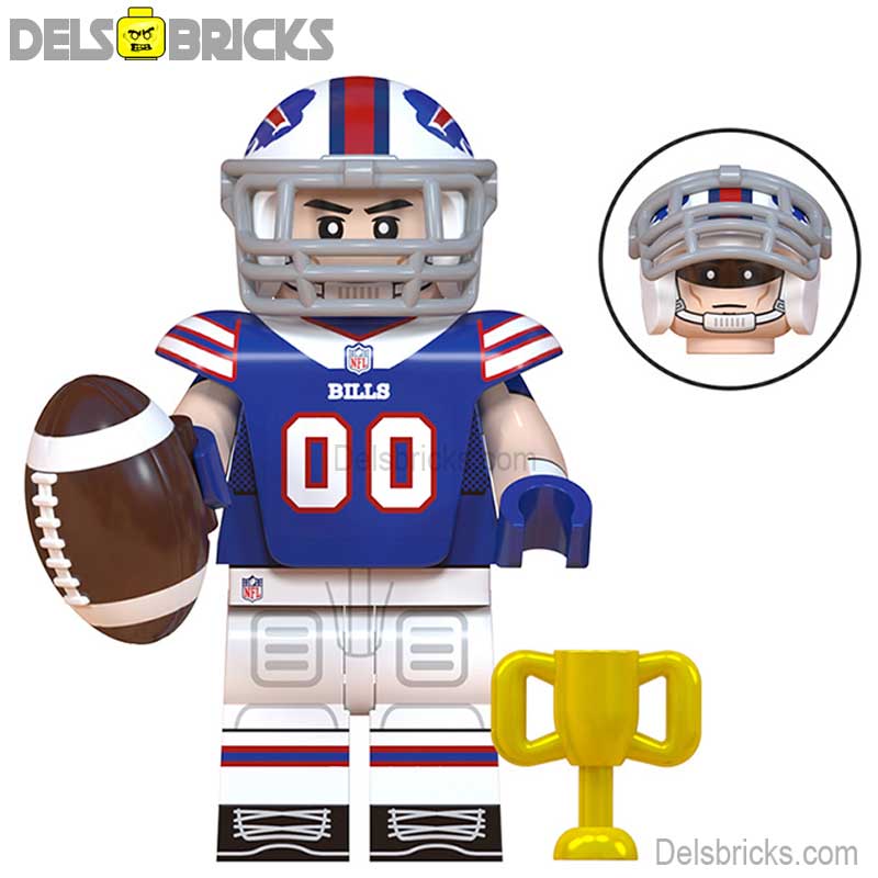 Buffalo Bills NFL Football Teams Lego Minifigures Custom Toys (ONLINE ORDER ONLY)