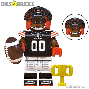 Cleveland Browns NFL Football Teams Lego Minifigures Custom Toys (ONLINE ORDER ONLY)