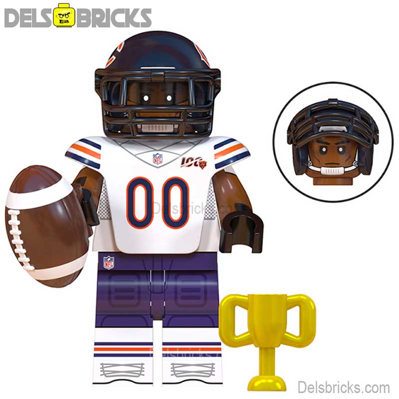Chicago Bears NFL Football Teams Lego Minifigures Custom Toys (ONLINE ORDER ONLY)