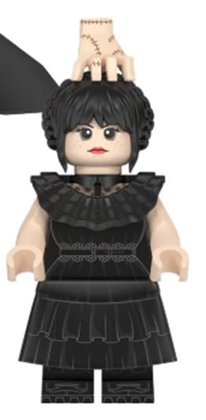Wednesday Addams Custom Minifig (Online Only)