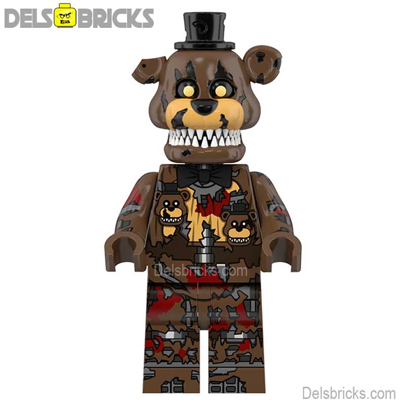 Five Nights At Freddys Nightmare Freddy Lego Minifigures custom toys (ONLINE ORDER ONLY)
