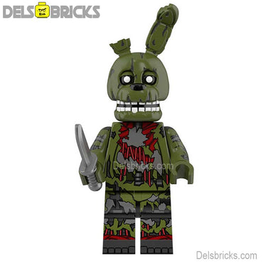 Five Nights At Freddys Springtrap Lego Minifigures custom toys (ONLINE ORDER ONLY)