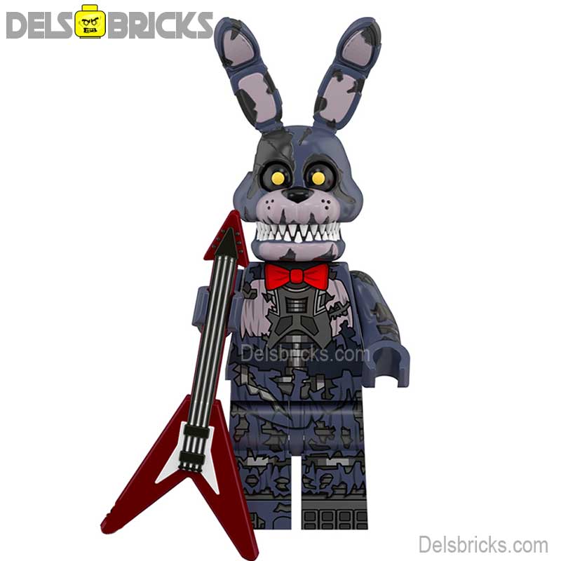 Five Nights At Freddys Nightmare Bonnie Lego Minifigures custom toys (ONLINE ORDER ONLY)