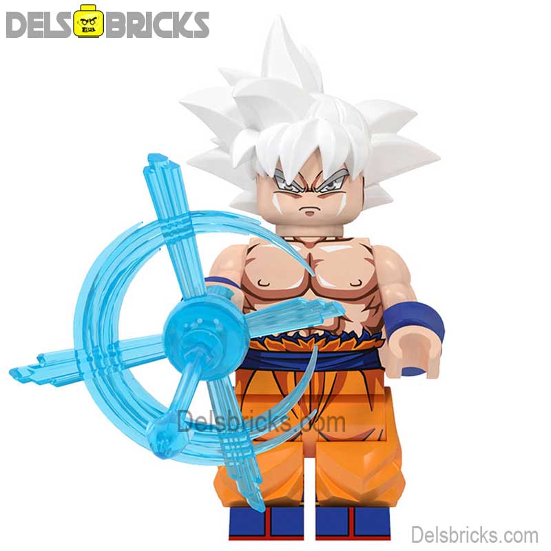 Goku White Hair Dragon Ball Z lego Minifigures Custom Anime Toys (ONLINE ORDER ONLY)
