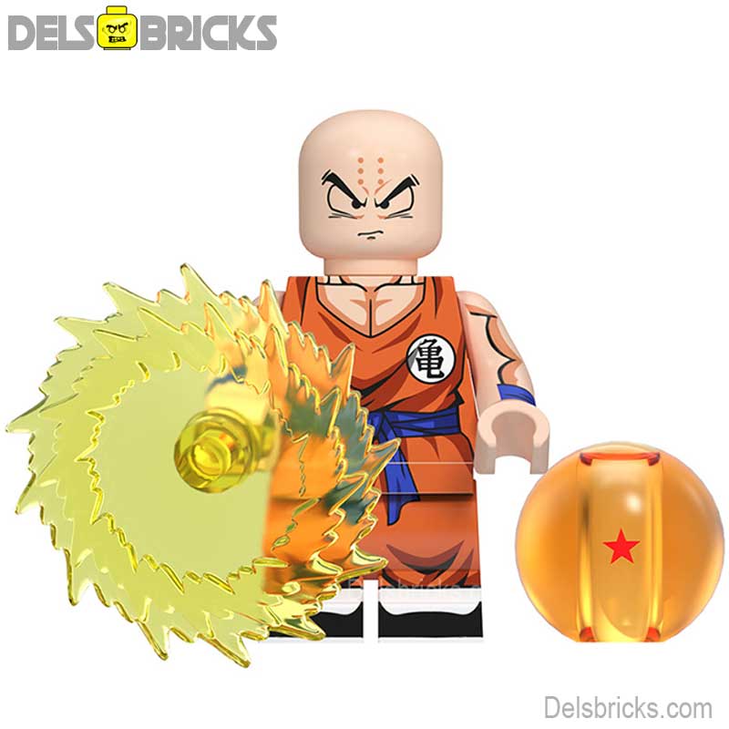 Krillin Dragon Ball Z Super Lego Minifigures Anime Custom Toys NEW (ONLINE ORDER ONLY)