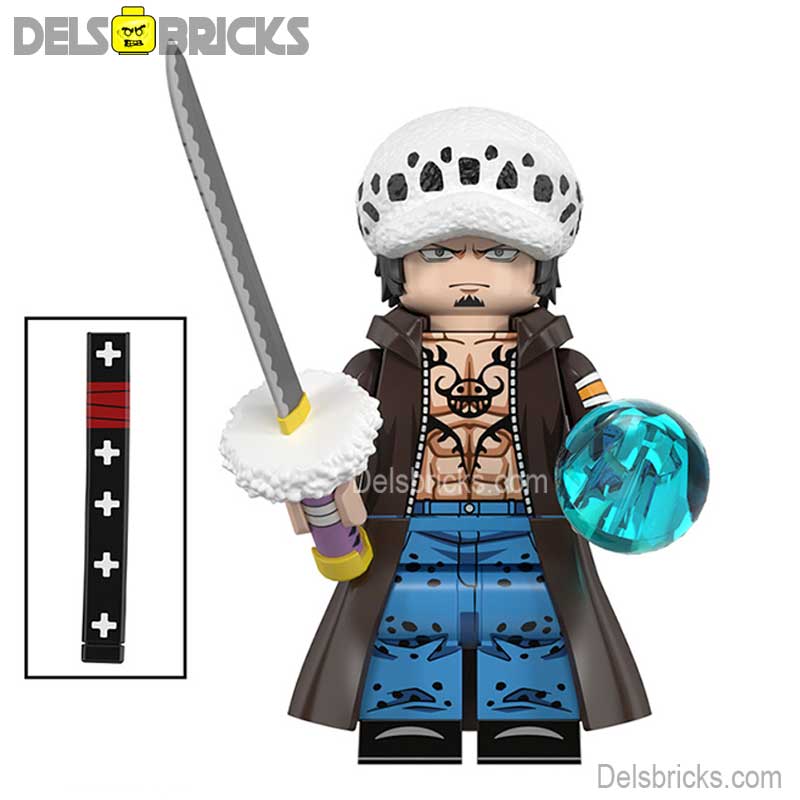 Trafalgar D Law from ONE PIECE Anime Lego Minifigures custom toys NEW1 (ONLINE ORDER ONLY)