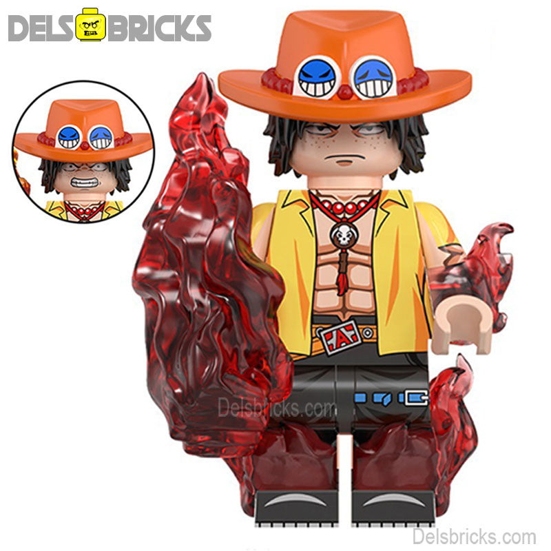Portgas D Ace from ONE PIECE Anime Lego Minifigures custom toys 6 (ONLINE ORDER ONLY)