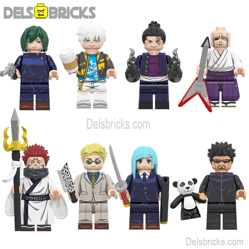 Jujutsu kaisen set of 8 Lego Anime Minifigures Custom Toys 3 (ONLINE ORDER ONLY)