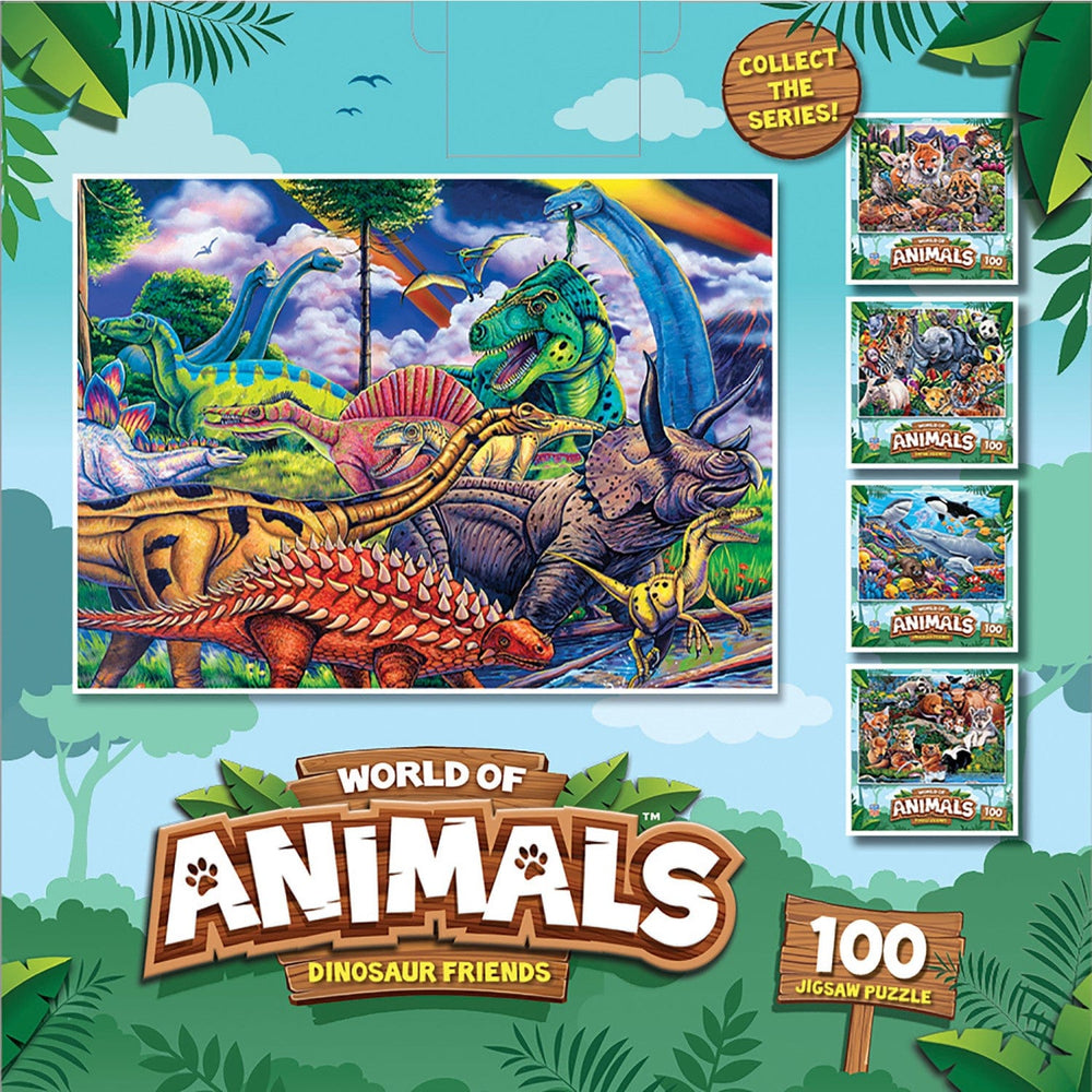 World of Animals - Dinosaur Friends 100 Piece Jigsaw Puzzle (ONLINE ORDER ONLY)