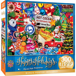 Happy Holidays - Greetings from the North Pole 300 Piece EZ Grip Jigsaw Puzzle (ONLINE ORDER ONLY)
