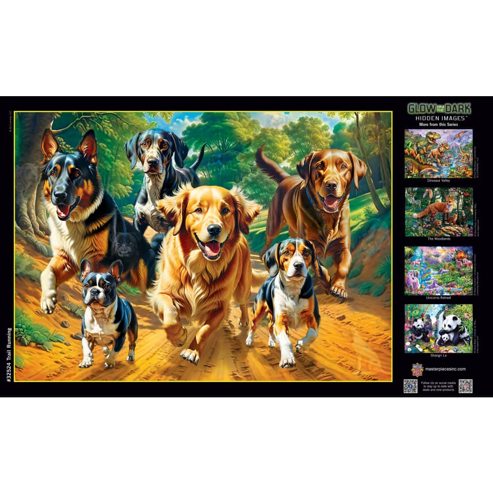 Hidden Images - Trail Running 500 Piece Jigsaw Puzzle