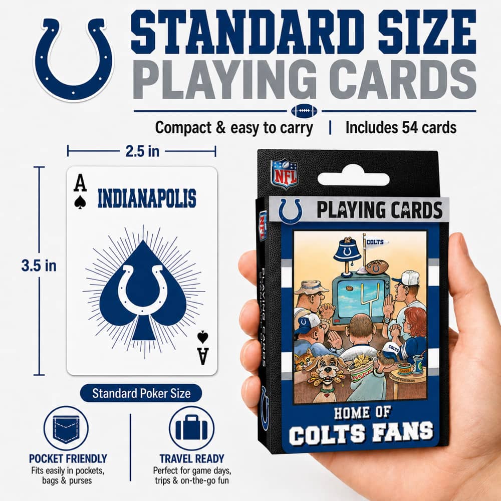 Indianapolis Colts Fan Deck Playing Cards - 54 Card Deck