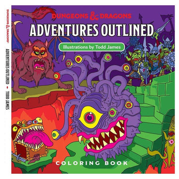 D&D: Adventures Outlined Coloring Book (ONLINE ORDER ONLY)