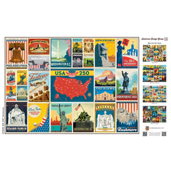 Vintage Posters - USA 250th Anniversary 1000 Piece Jigsaw Puzzle (ONLINE ORDER ONLY)