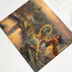 Wonder Woman: Lasso of Truth: DC Comics Thomas Kinkade Framed Art Print (ONLINE ORDER ONLY)
