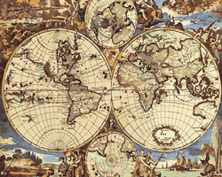 Wooden World Map (ONLINE ORDER ONLY)