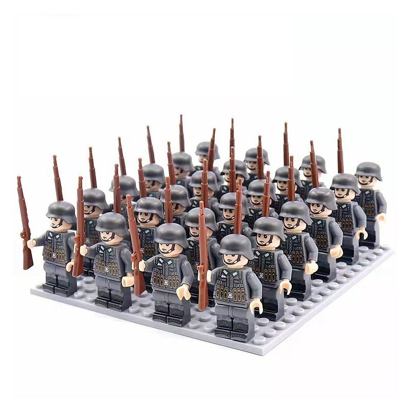 World War 2 German Soldiers set of 24 Lego Minifigures Custom Toys d-25 (ONLINE ORDER ONLY)