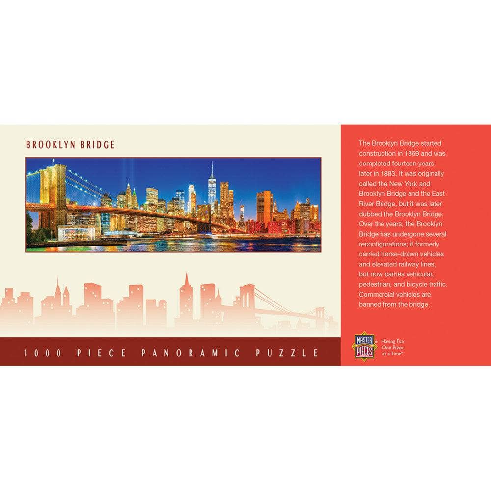 Brooklyn Bridge, New York City 1000 Piece Panoramic Jigsaw Puzzle (ONLINE ORDER ONLY)