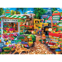 Farmer's Market - Sale on the Square 750 Piece Jigsaw Puzzle (ONLINE ORDER ONLY)