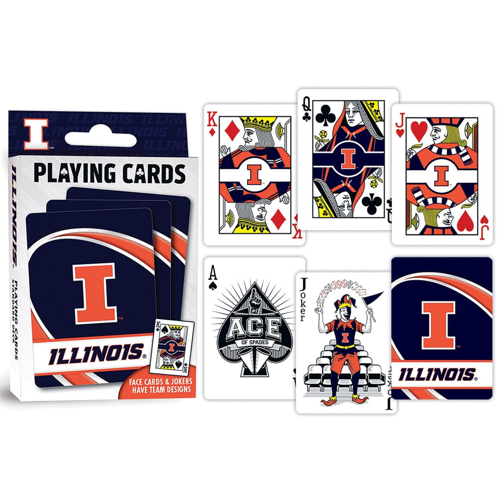 Illinois Fighting Illini Playing Cards - 54 Card Deck (ONLINE ORDER ONLY)