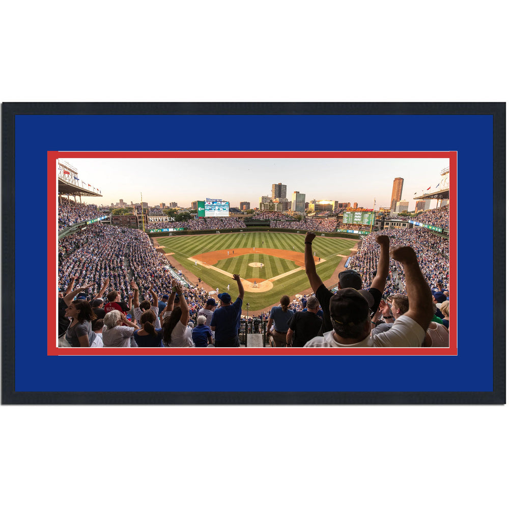 Framed Wrigley Field Chicago Cubs MLB 16x24 Baseball Photo Professionally Matted (ONLINE ORDER ONLY)