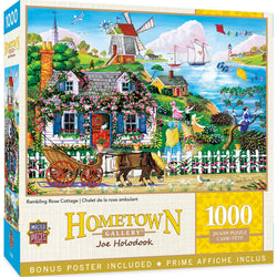 Hometown Gallery - Rambling Rose Cottage 1000 Piece Jigsaw Puzzle (ONLINE ORDER ONLY)