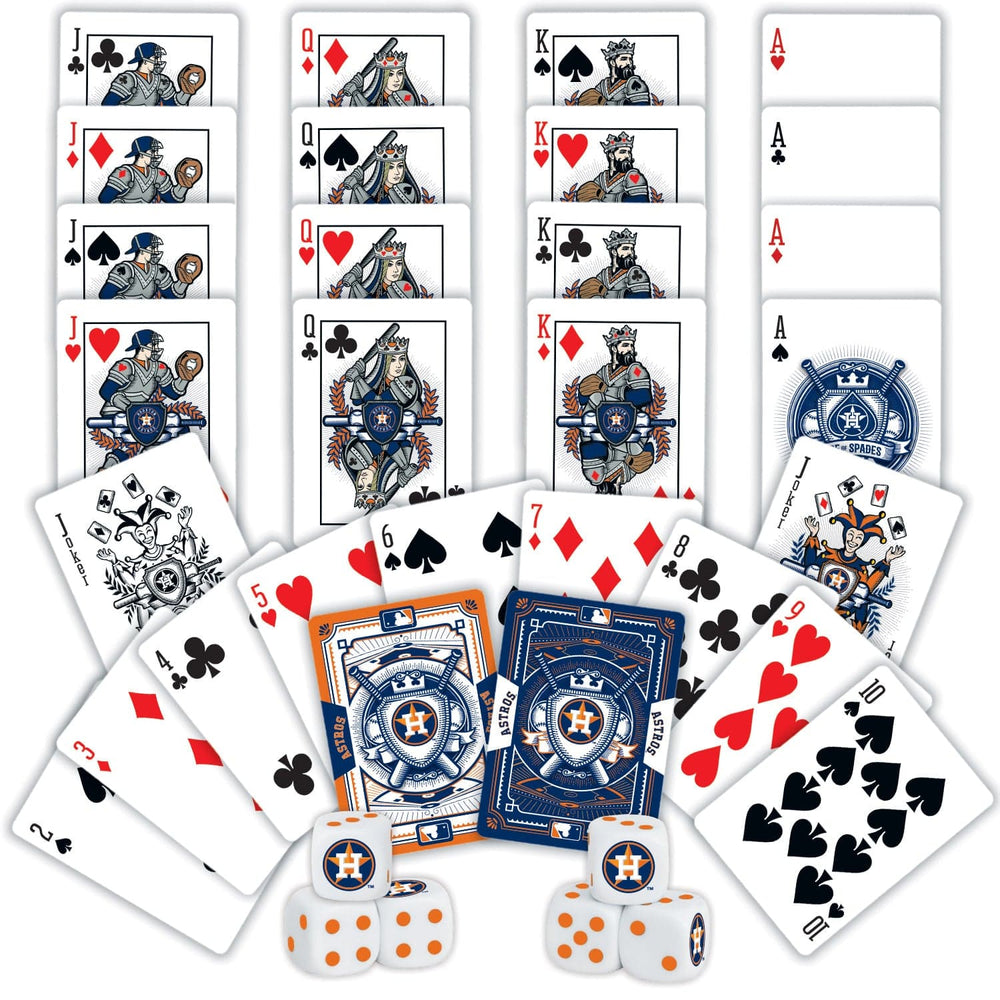 Houston Astros - 2-Pack Playing Cards & Dice Set