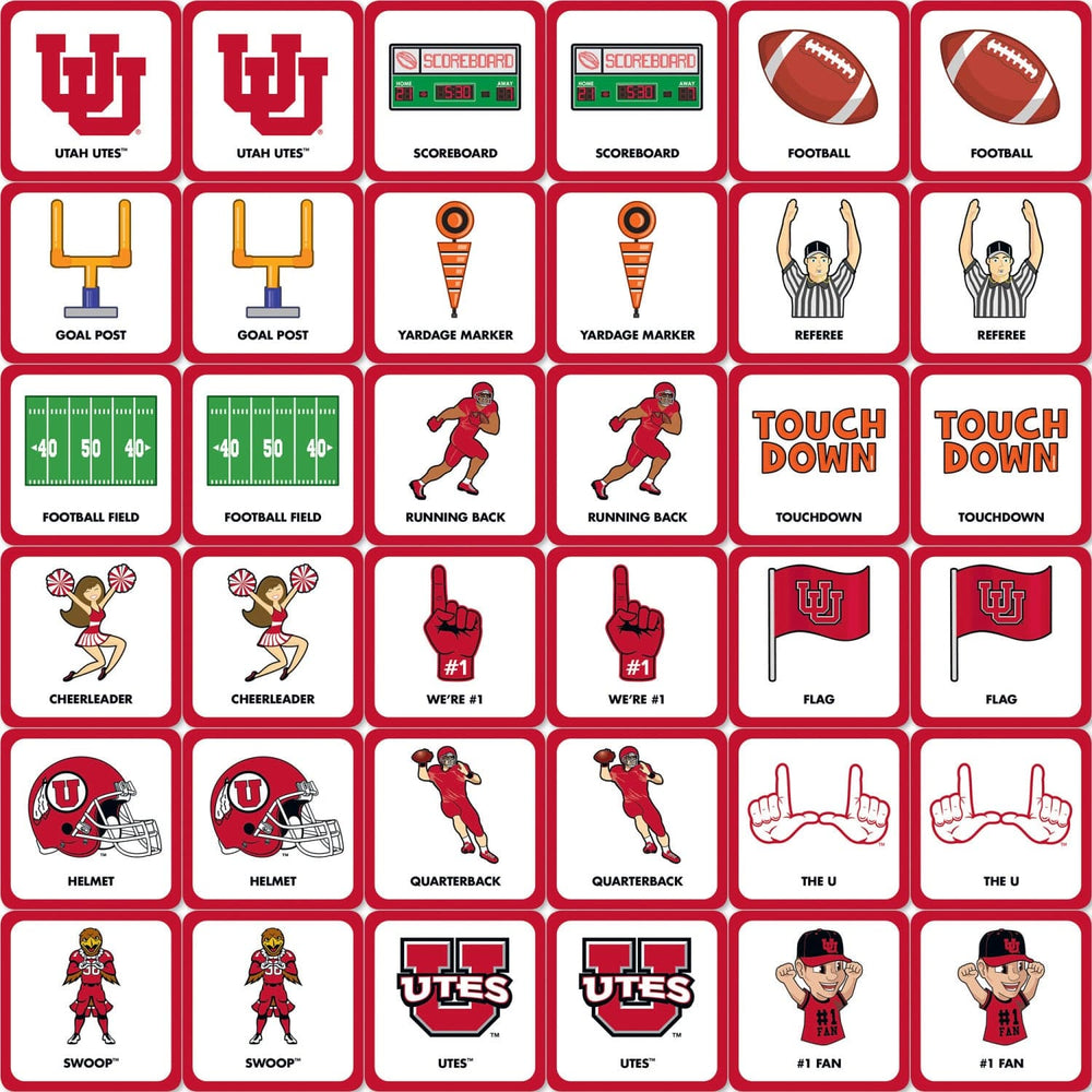 Utah Utes Matching Game