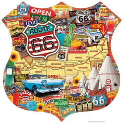 Route 66 1000 Piece Shaped Jigsaw Puzzle (ONLINE ORDER ONLY)