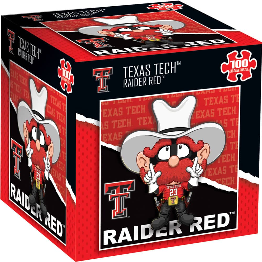 Texas Tech Red Raiders - NCAA Mascot 100 Piece Jigsaw Puzzle (ONLINE ORDER ONLY)