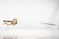 Gold Hilt Rapier Costume Film Display Prop (ONLINE ORDER ONLY)