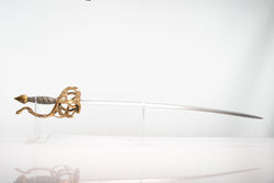 Gold Hilt Rapier Costume Film Display Prop (ONLINE ORDER ONLY)