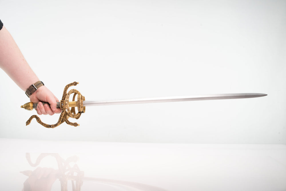 Gold Hilt Rapier Costume Film Display Prop (ONLINE ORDER ONLY)