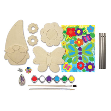 Gnome Garden Wind Chime Wood Craft & Paint Kit (ONLINE ORDER ONLY)