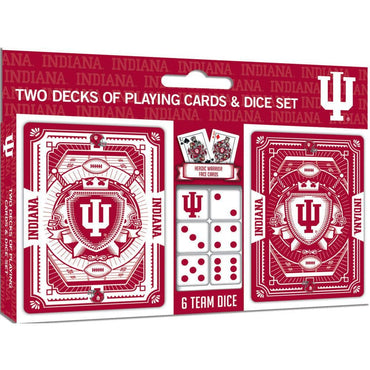 Indiana Hoosiers - 2-Pack Playing Cards & Dice Set