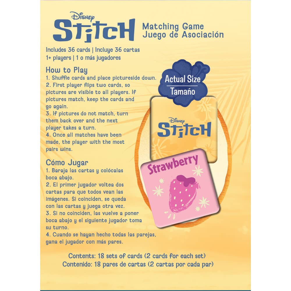 Disney - Stitch Memory Game (ONLINE ORDER ONLY)