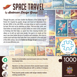 Vintage Posters - Space Travel 1000 Piece Jigsaw Puzzle (ONLINE ORDER ONLY)