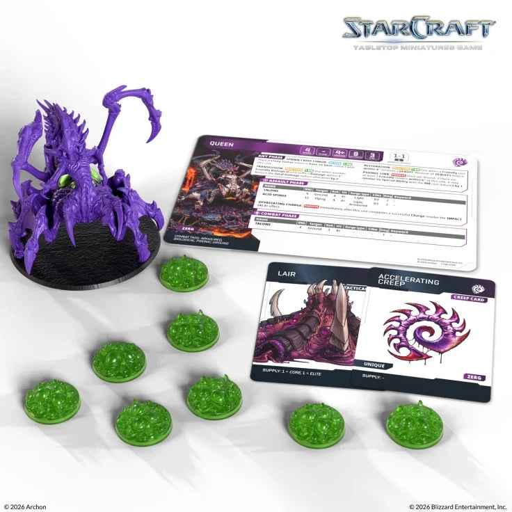 StarCraft The Miniatures Game: Zerg: Queen Expansion Set (ONLINE ORDER ONLY)