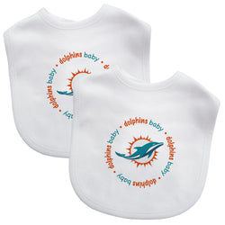 Miami Dolphins - Baby Bibs 2-Pack (ONLINE ORDER ONLY)